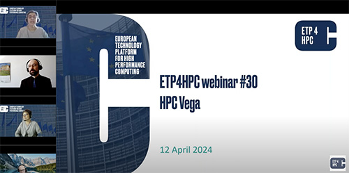 ETP4HPC Webinar - HPC Vega